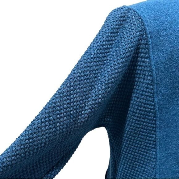 Geiger Collection Vintage Austrian Wool Cardigan Jacket Teal Blue Size 44 - Picture 10 of 16